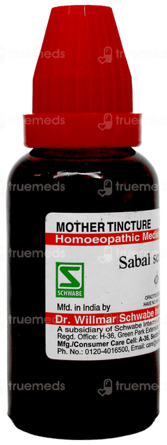 Dr Willmar Schwabe Sabal Serrulata Q Mother Tincture 30Ml